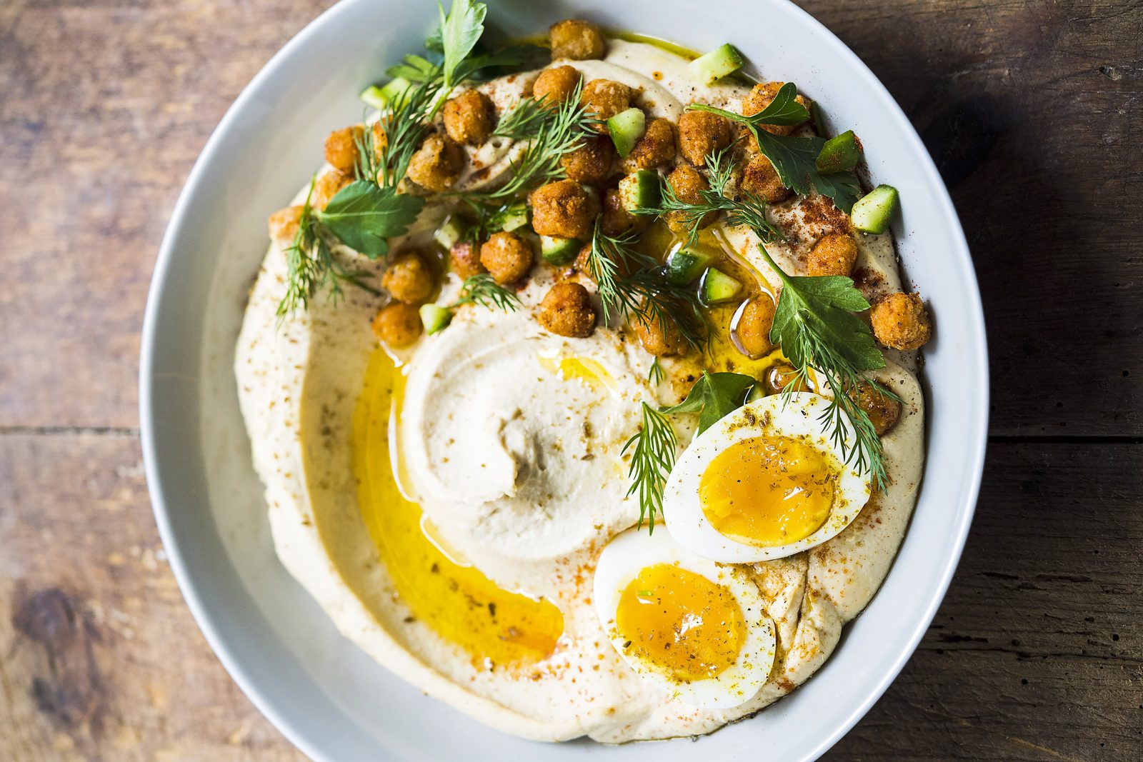 Israeli Hummus Fried Chickpeas