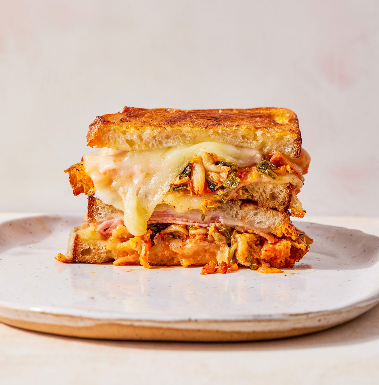 Kimchi Grilled Cheese Ham