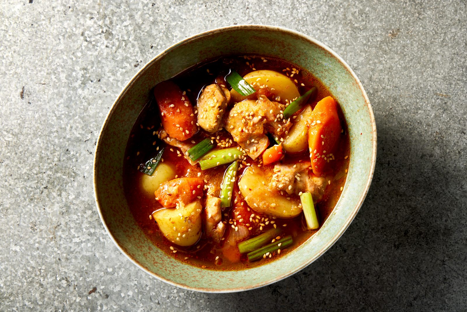 Korean Chicken Vegetable Stew Dakdoritang