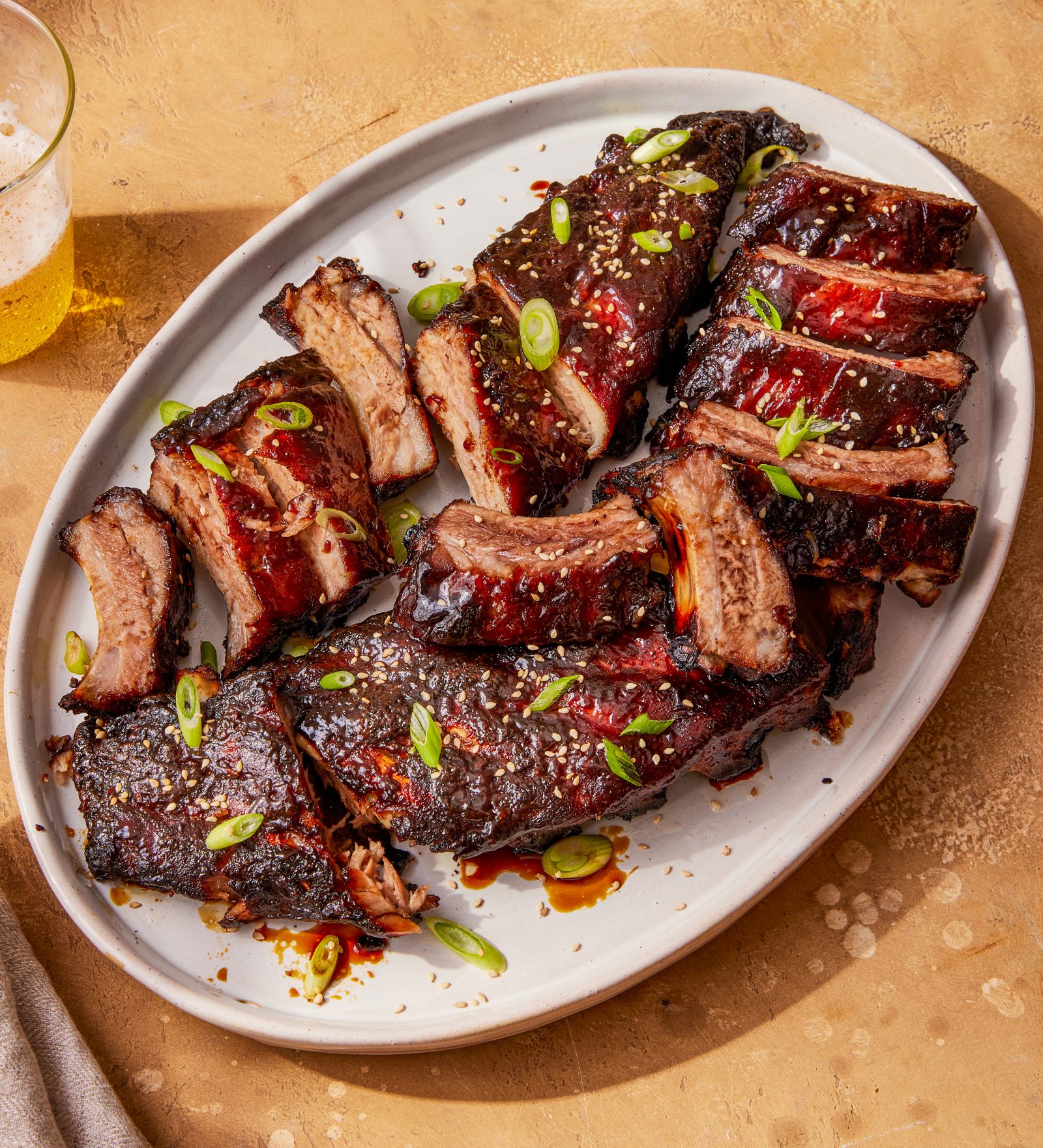 Lacquered Pork Ribs Hoisin Honey Five Spice