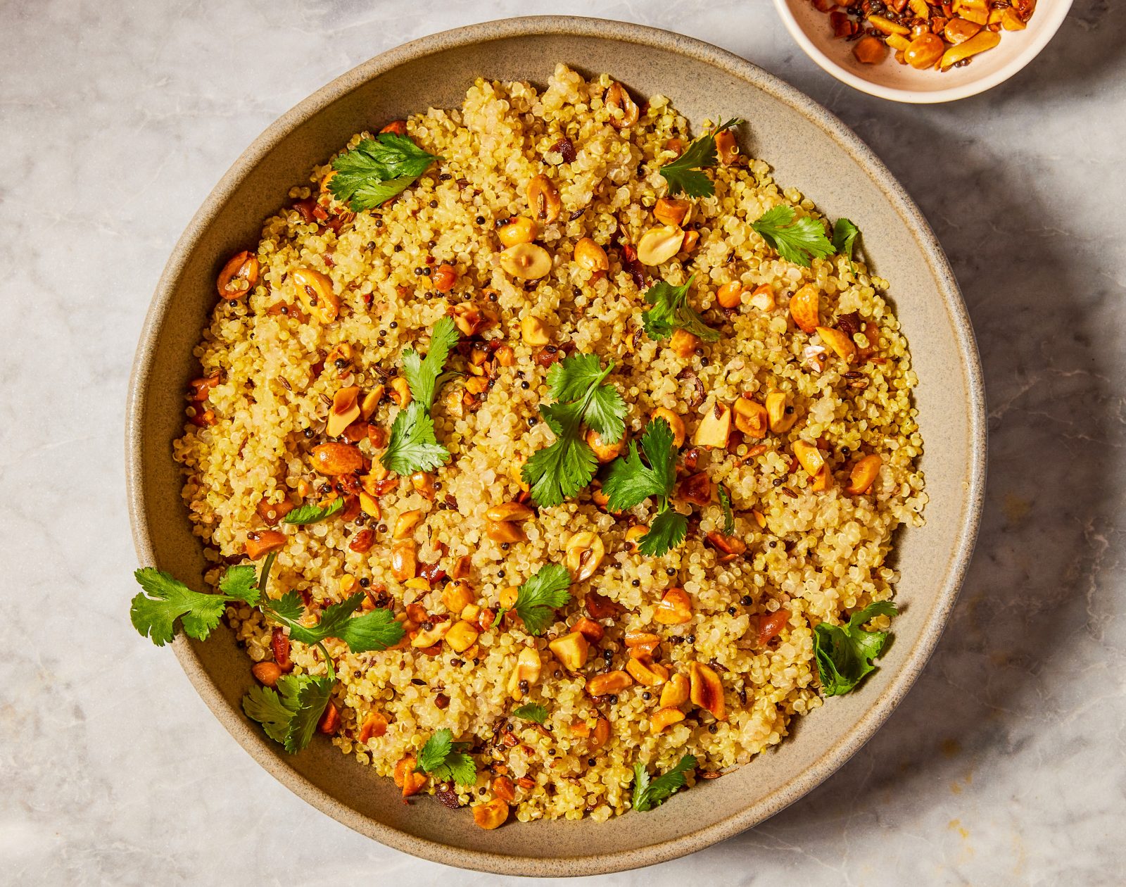 Lemon Quinoa Toasted Mustard Seeds Peanuts
