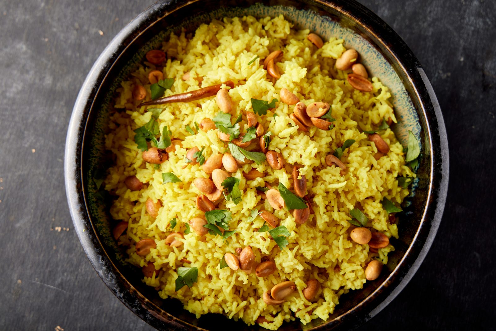 Lemon Rice Fried Peanuts Coconut