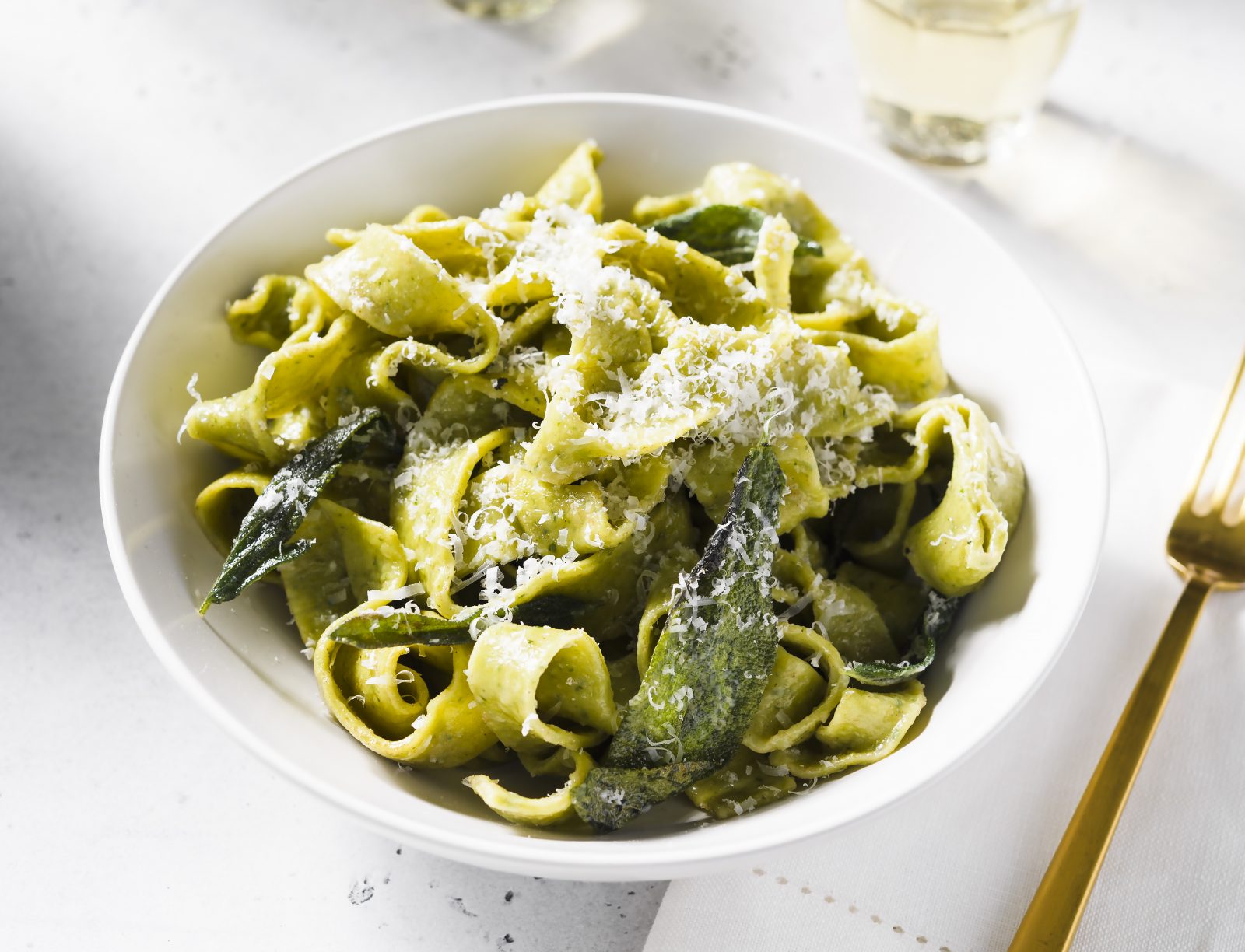 Marika Contaldo Seguso Basil Tagliatelle Butter Sage Parmesan