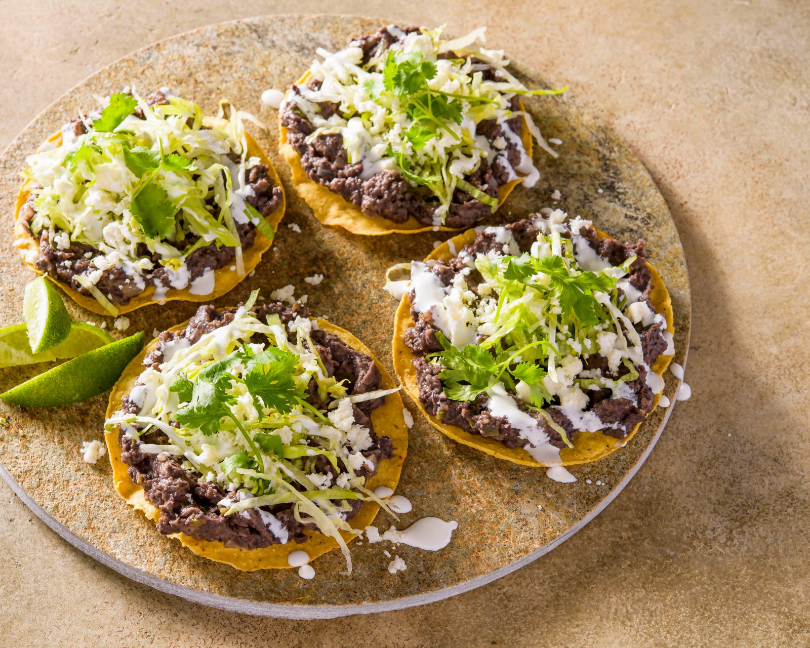 Mely Martinez Black Bean Tostadas