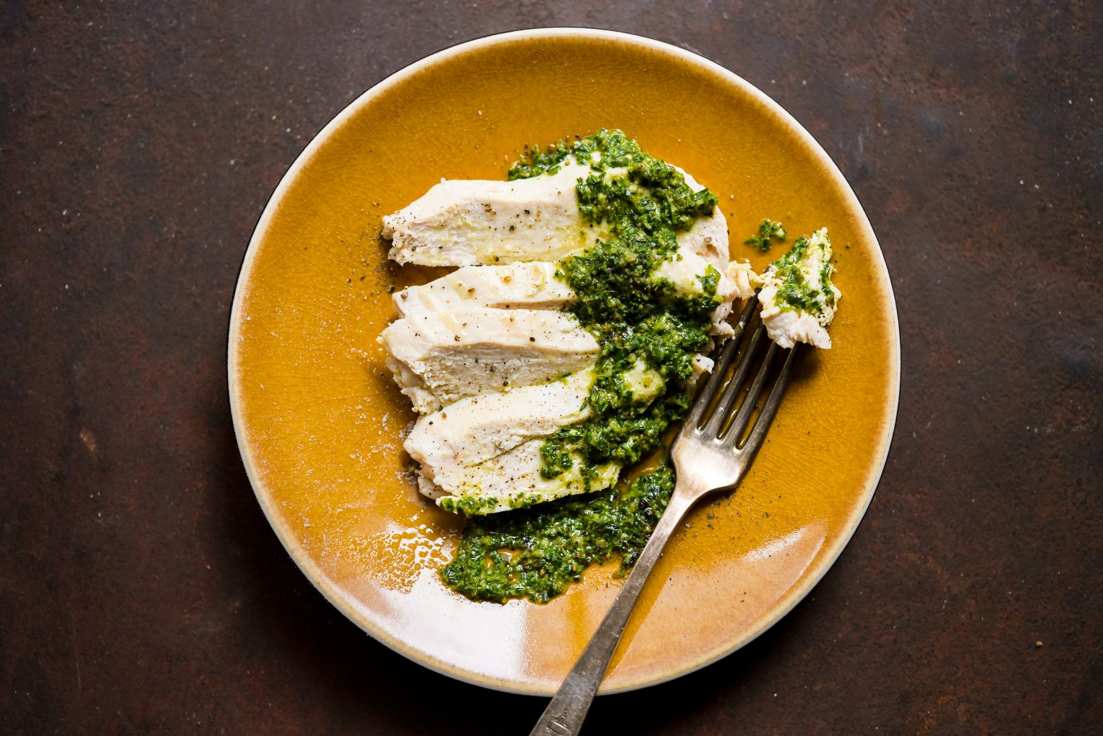 Milk Poached Chicken Tarragon Salsa Verde