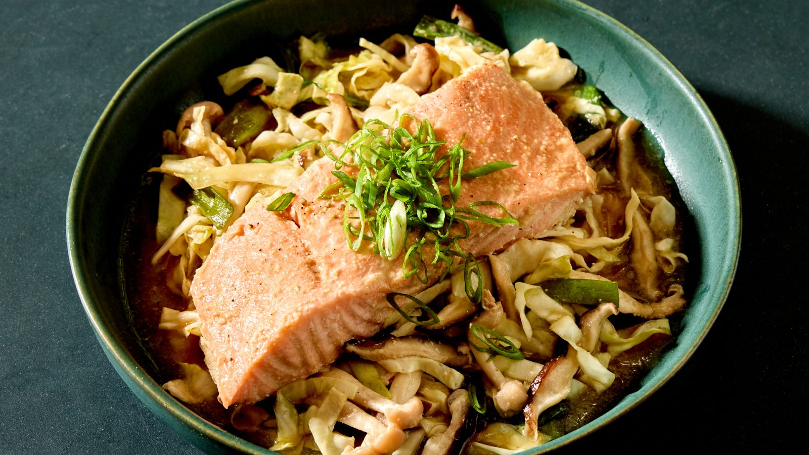 Miso Butter Salmon and Vegetable Packets