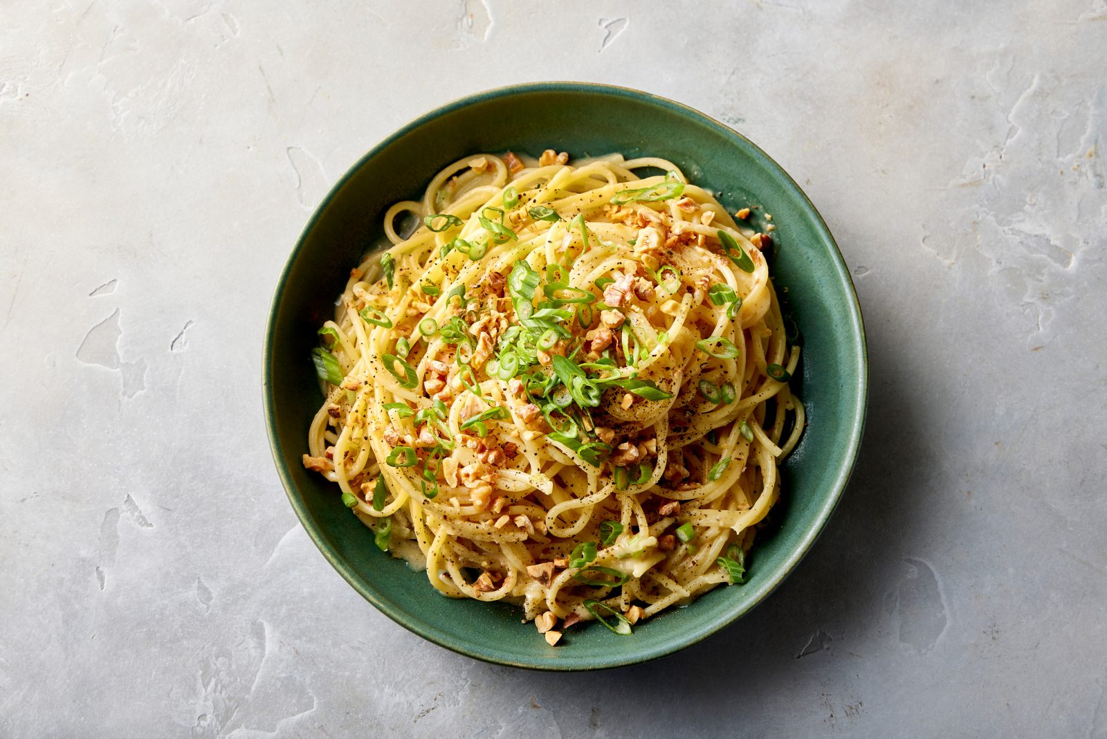 Miso Butter Spaghetti Scallions