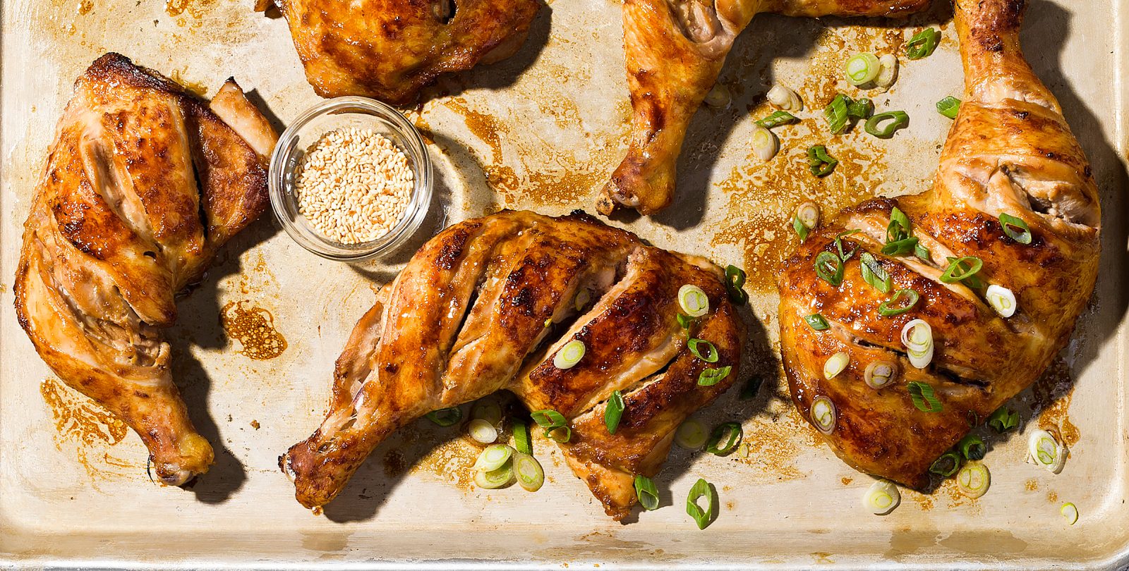 Miso Garlic Slashed Chicken