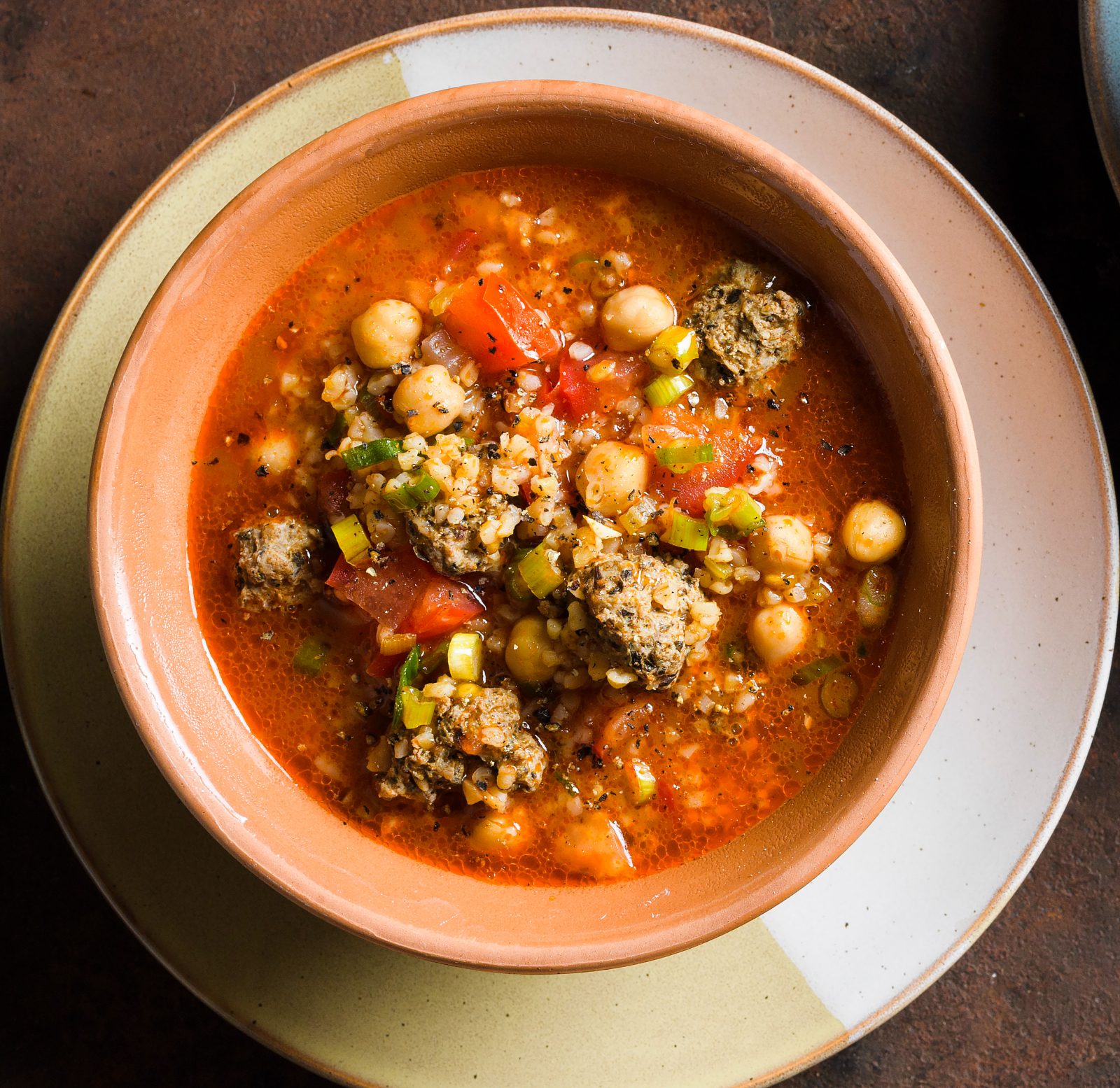 North African Lamb Chickpea Bulgur