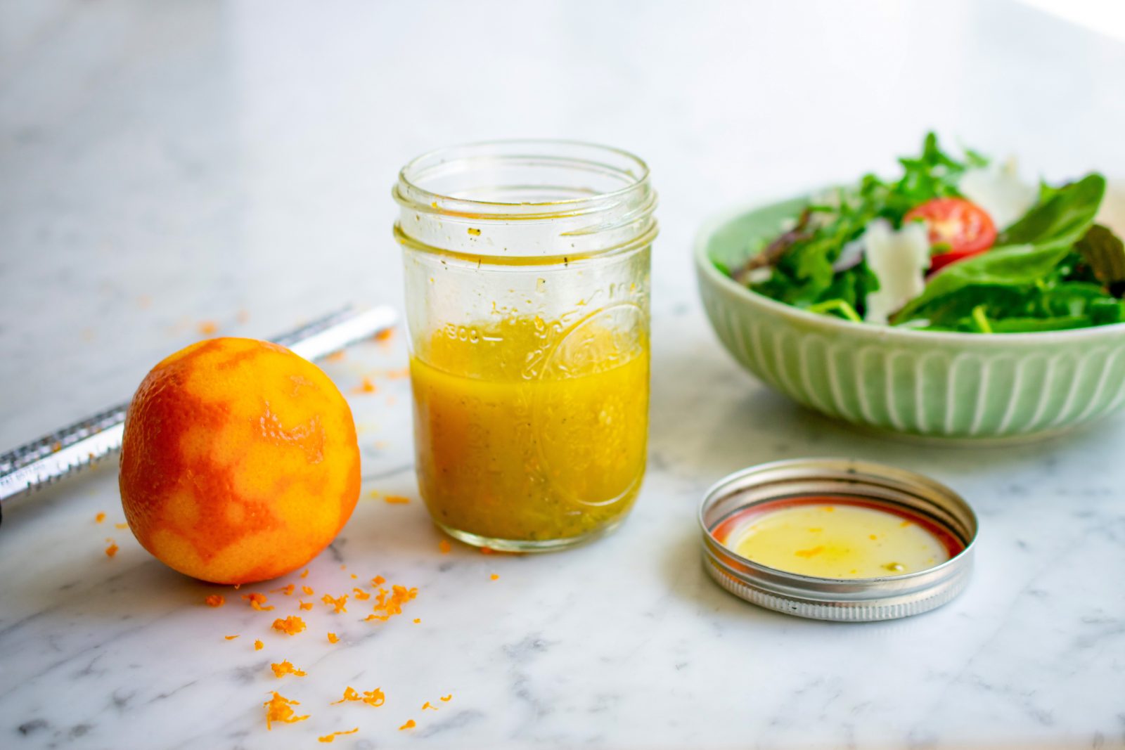 Orange Garlic Olive Vinaigrette