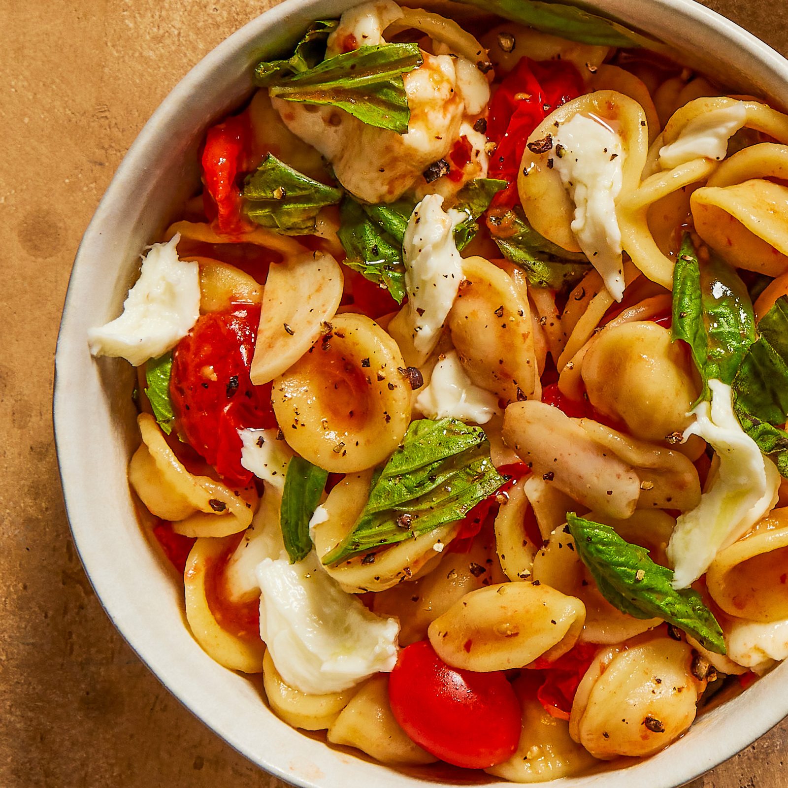 Orecchiette Cherry Tomatoes Mozzarella