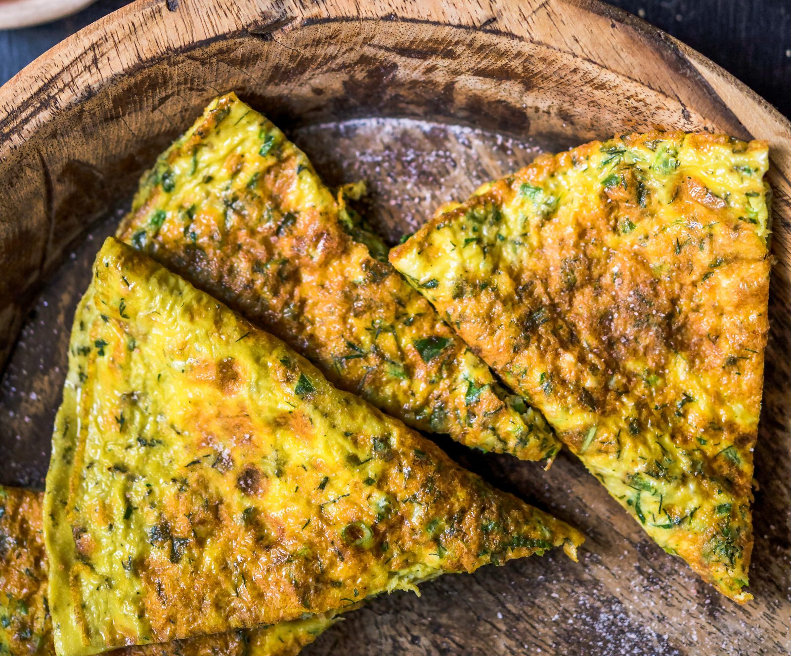 Palestinian Crispy Herb Omelet