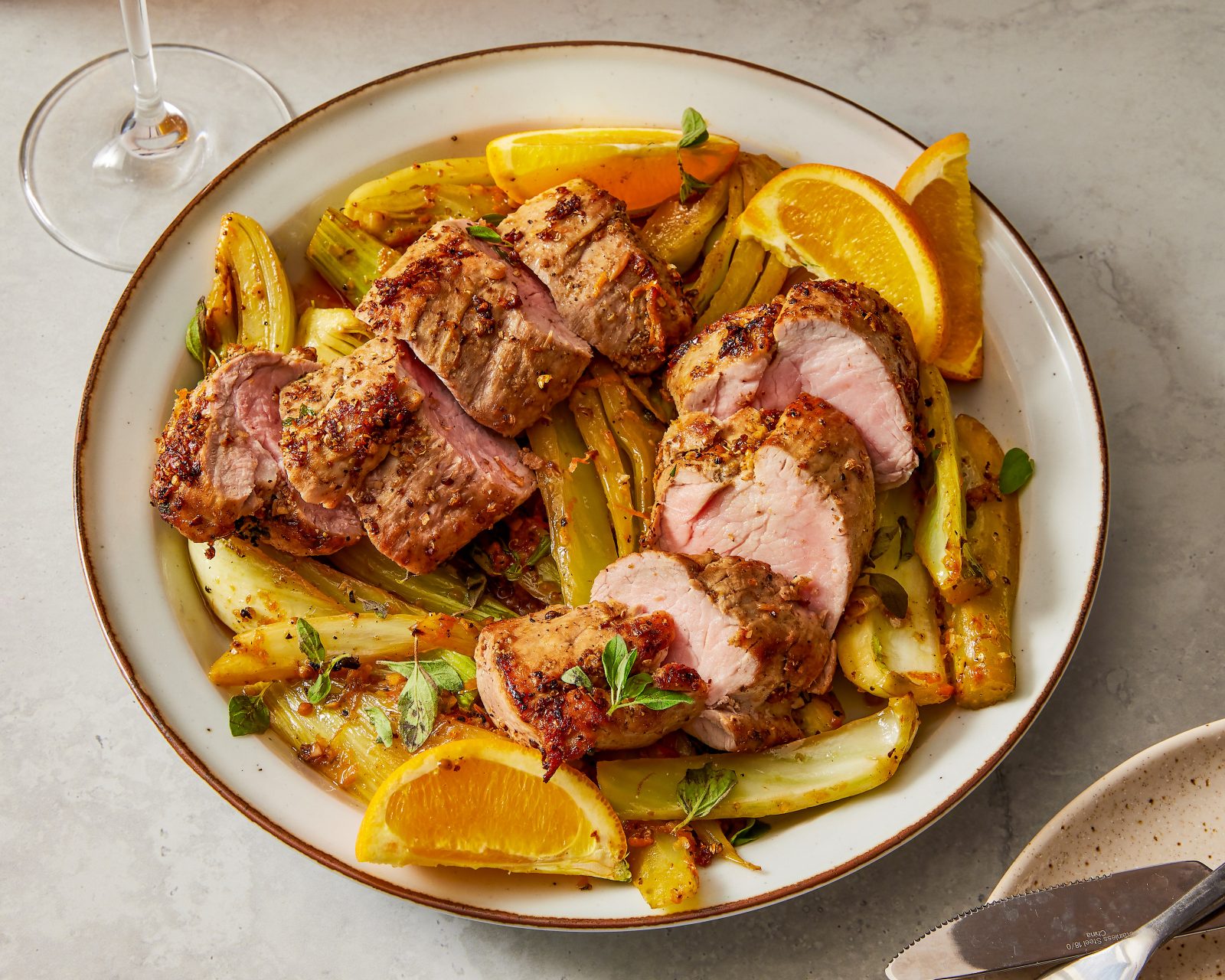 Pan Roasted Pork Tenderloin Fennel Coriander Orange