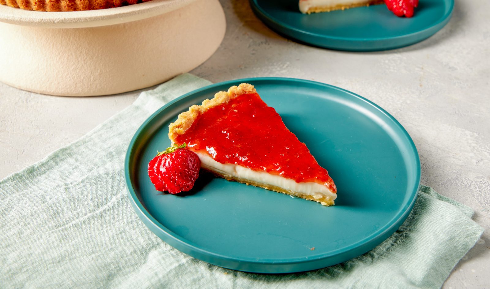 Panna Cotta Strawberry Tart