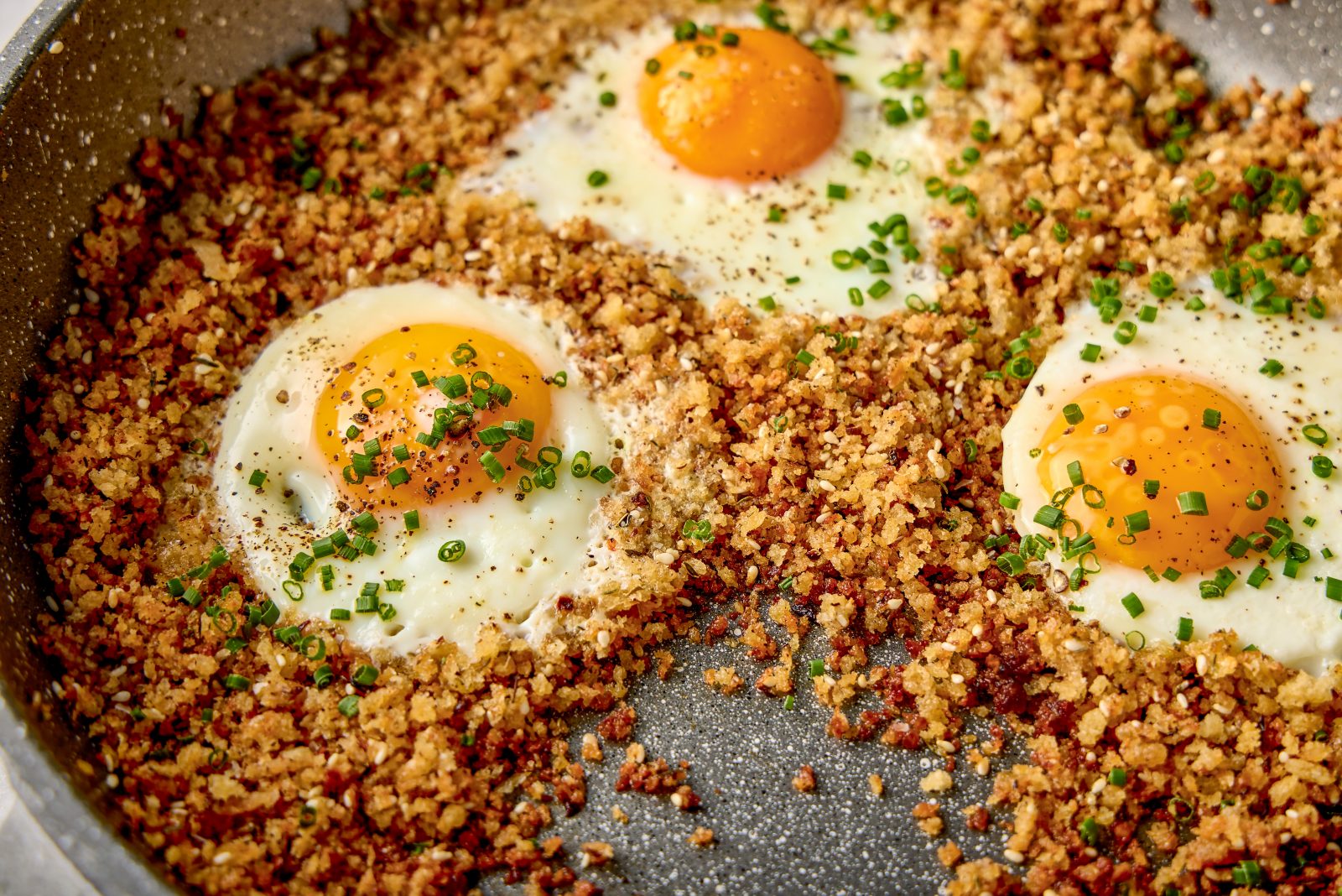 Parmesan Panko Fried Eggs