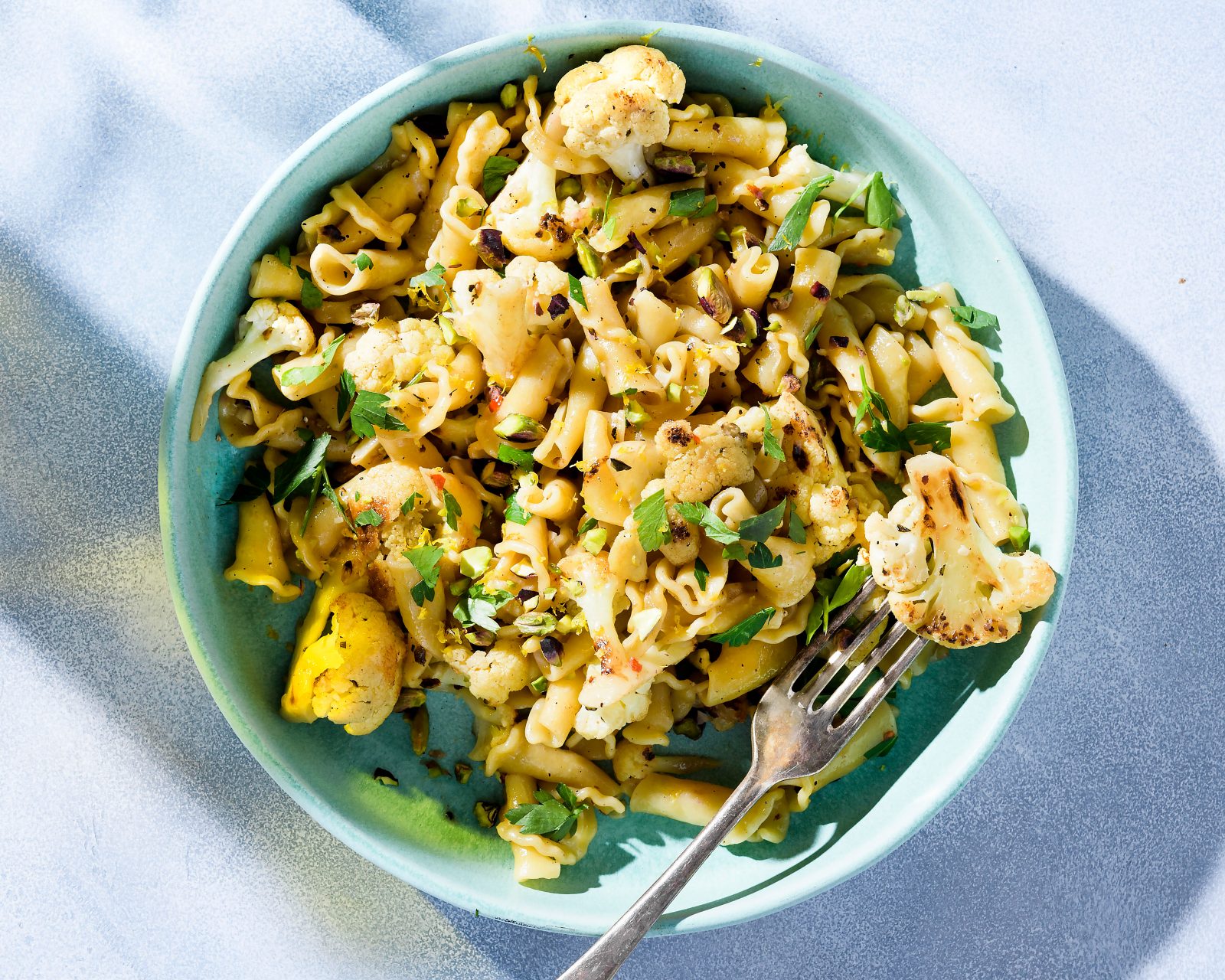 Pasta Cauliflower Lemon Pistachios