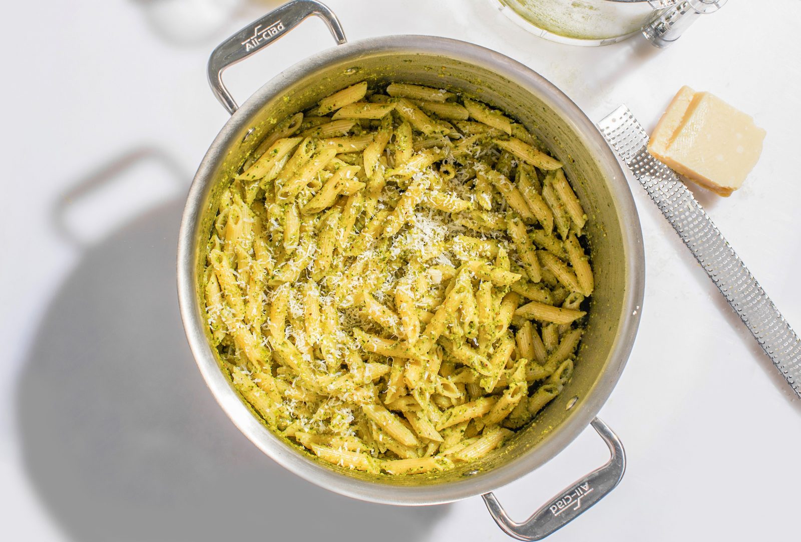 Pasta Fennel Green Olive Pistachio Pesto