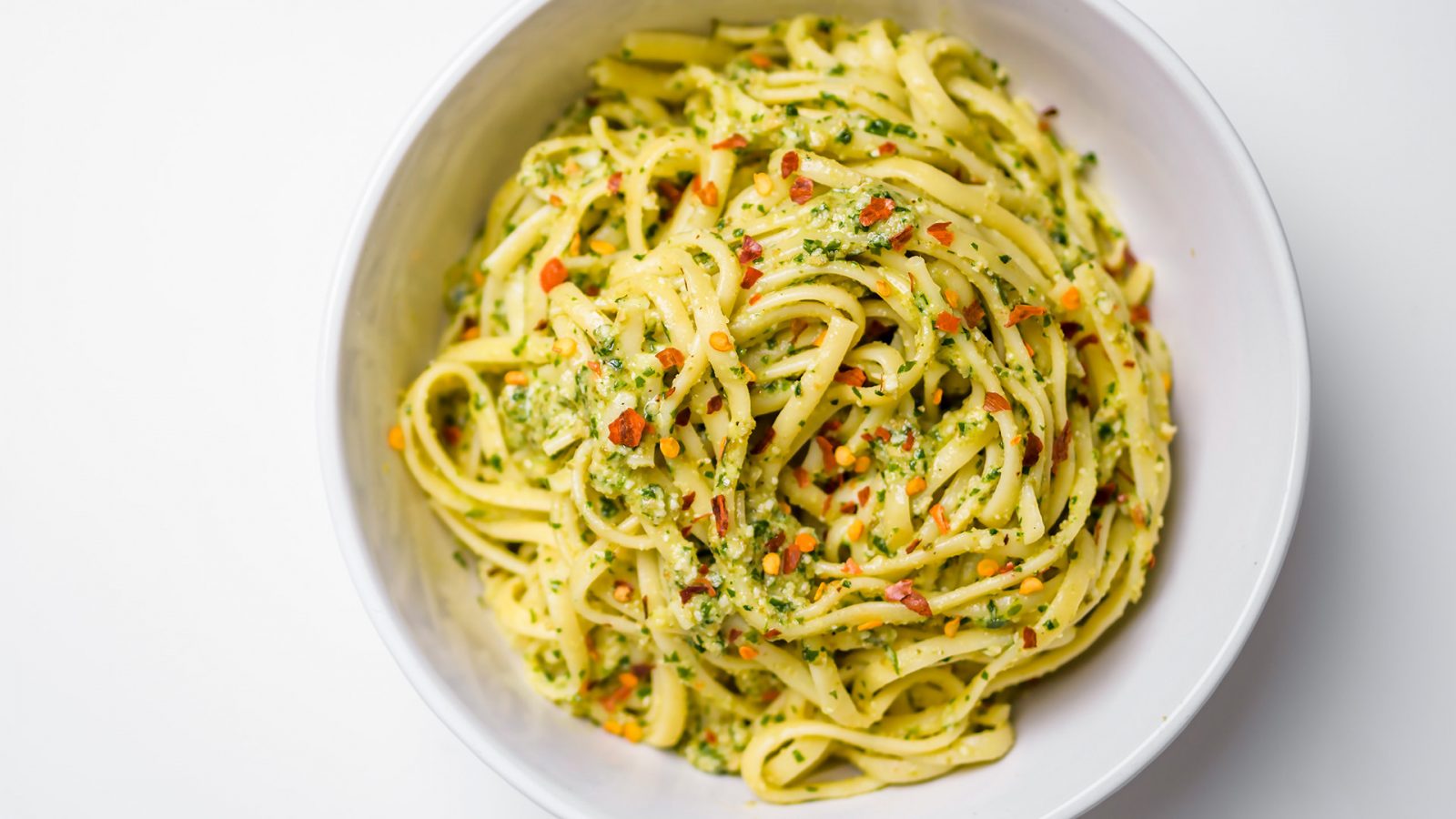 Pasta Parsley Caper Hazelnut Pesto