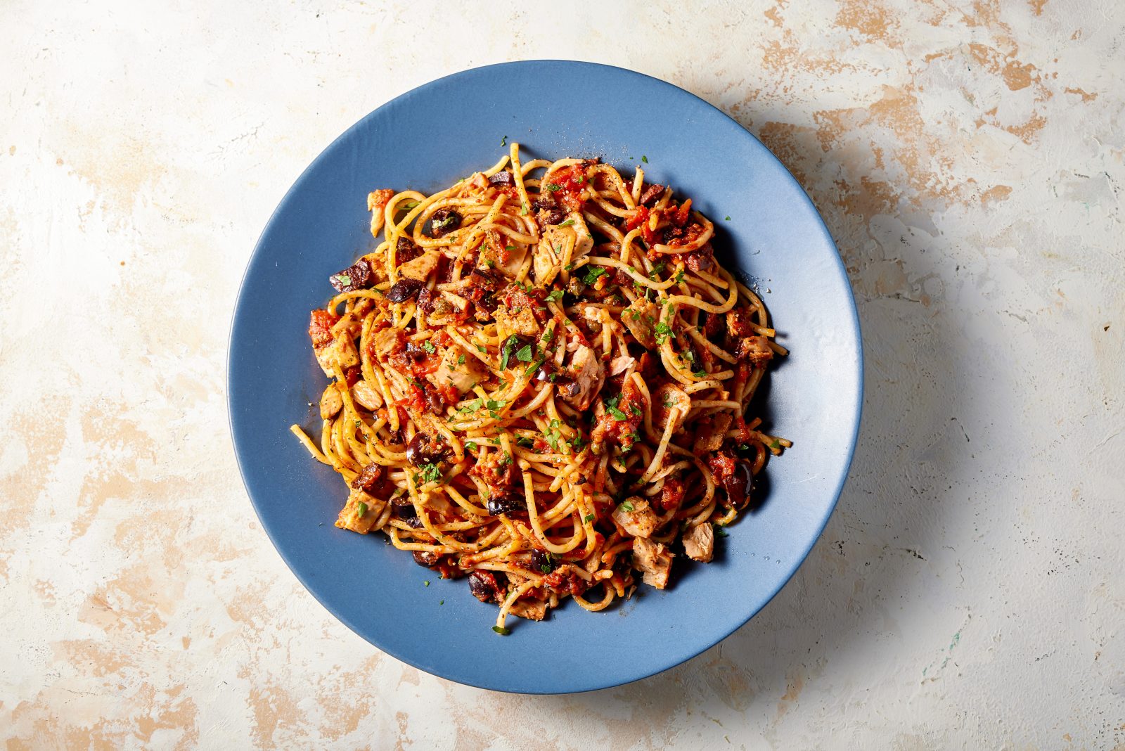 Pasta Puttanesca Tuna