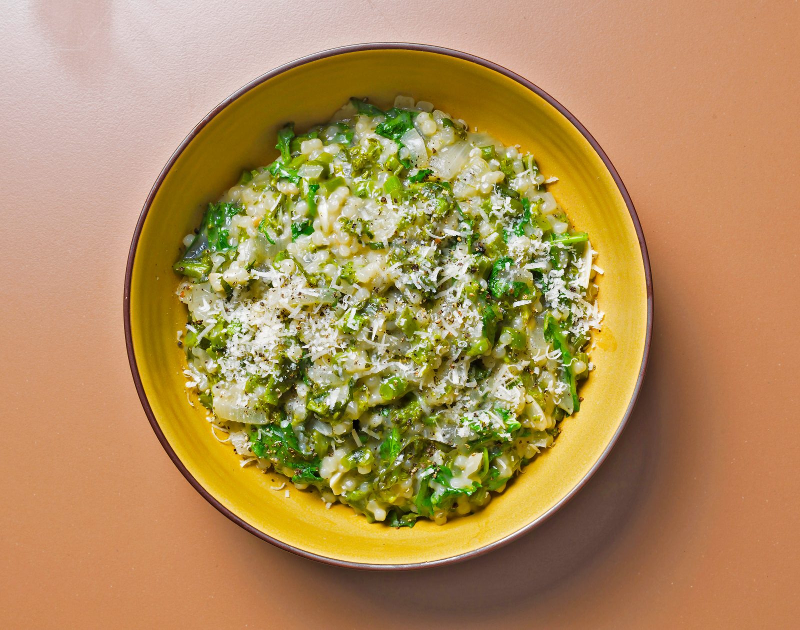 Pearl Couscous Risotto Broccoli Rabe