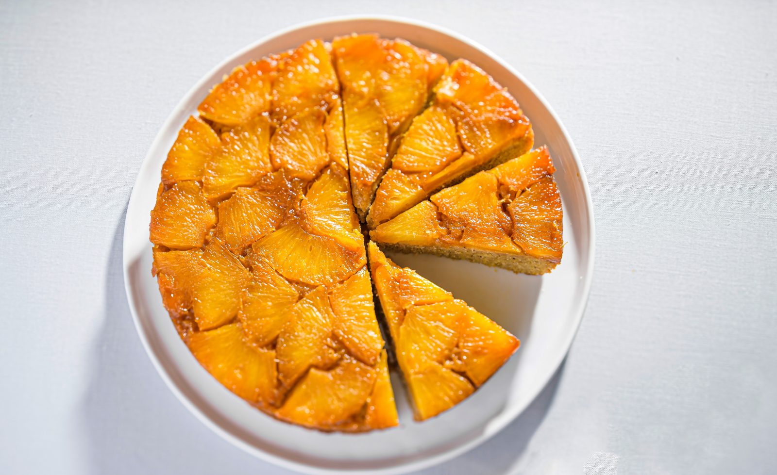 Pineapple Upside Down Cornmeal Cake