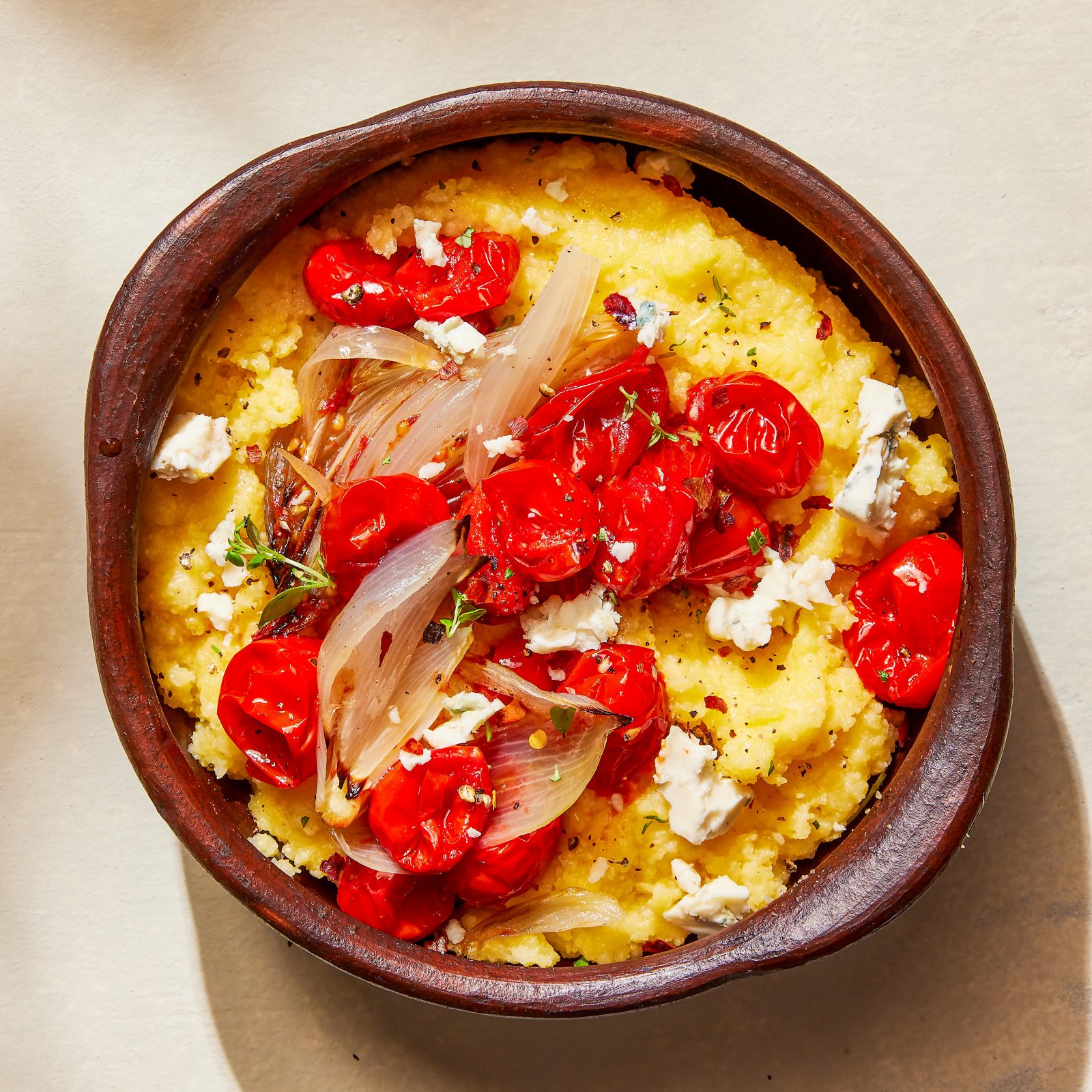 Polenta Roasted Tomatoes Gorgonzola