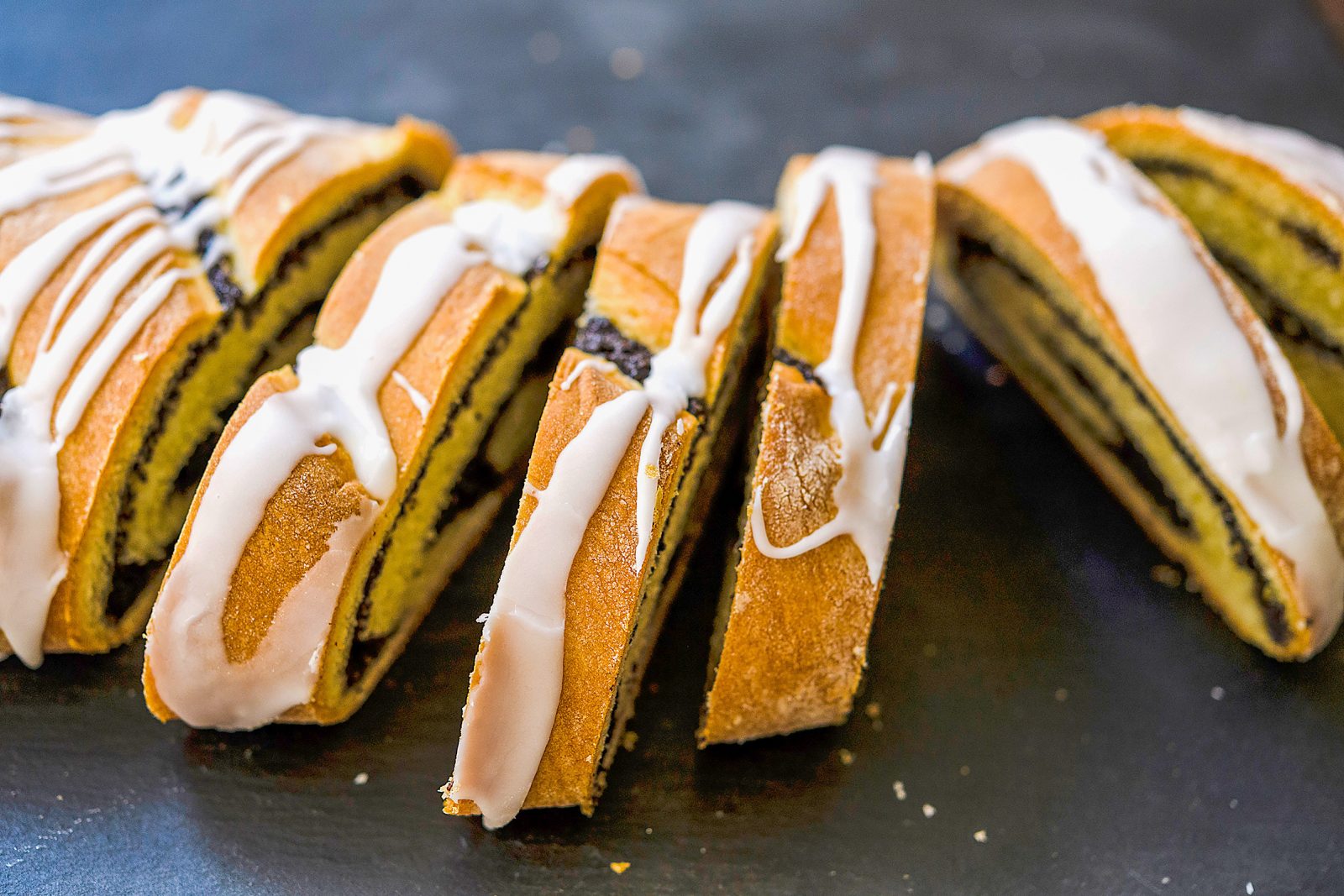 Poppy Seed Bread Sliced