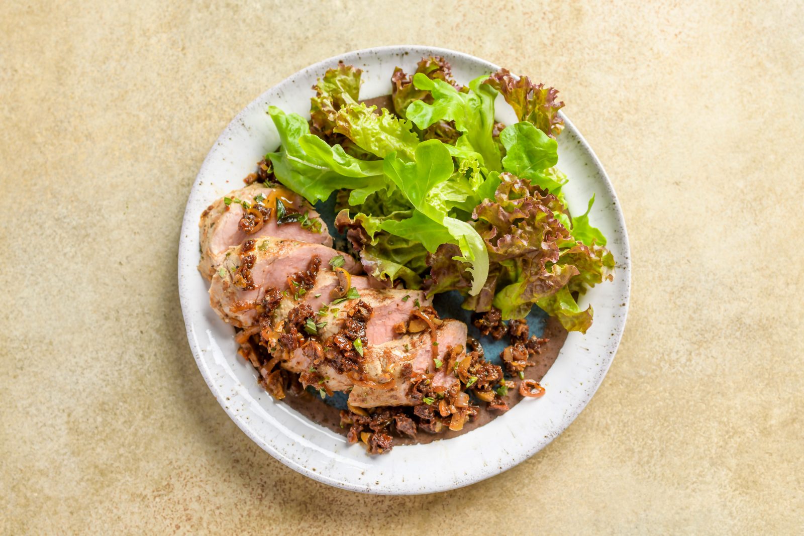 Pork Tenderloins Sun Dried Tomatoes Green Olives