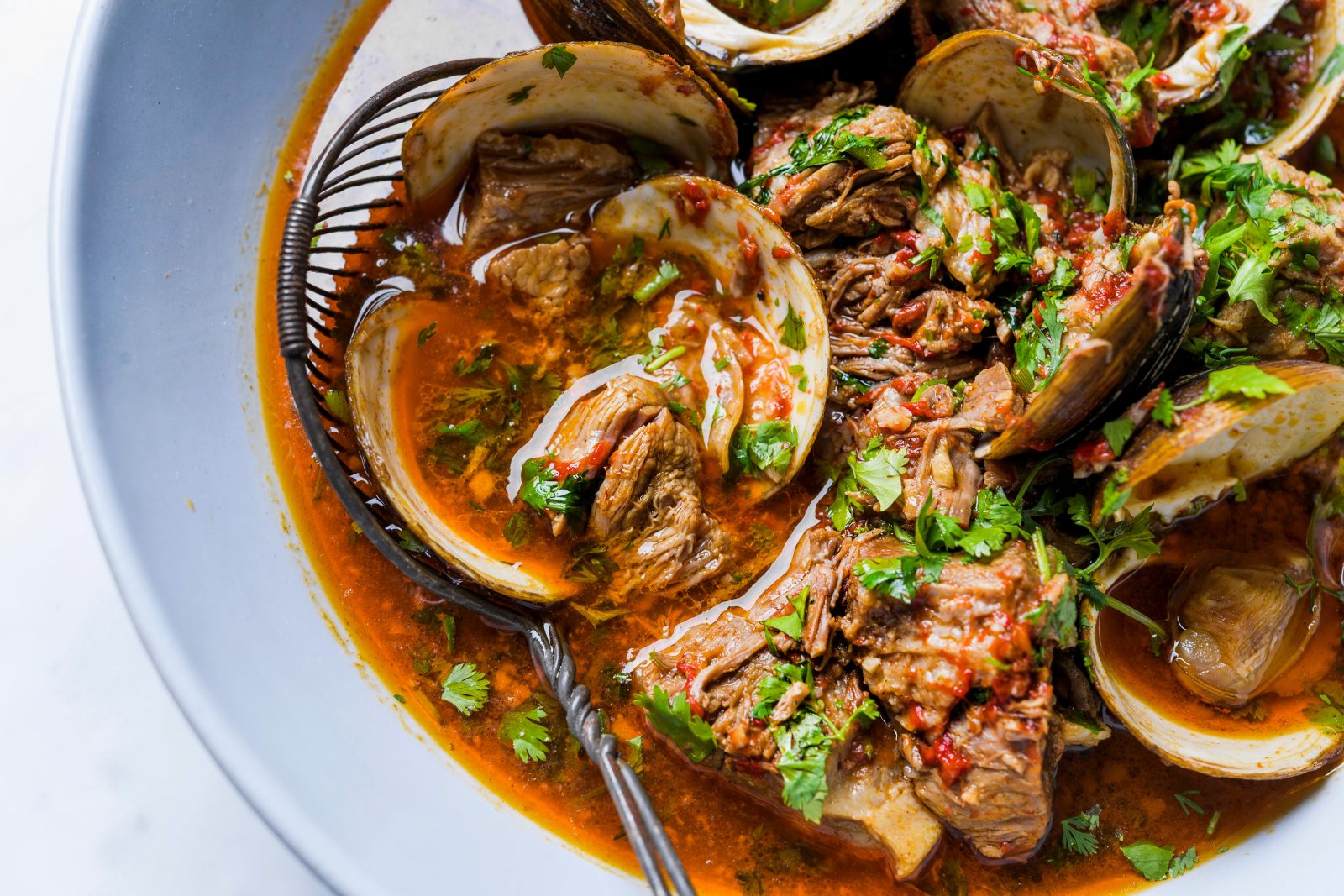 Portuguese Braised Pork Clams