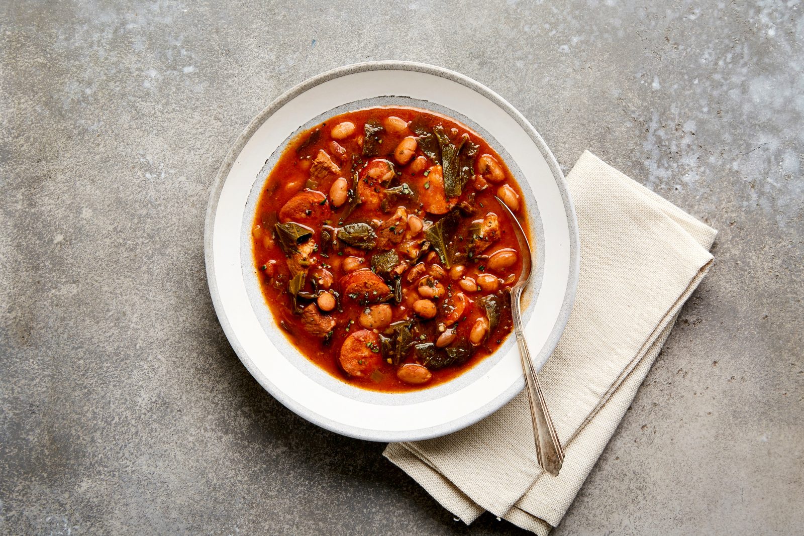 Portuguese Pork Bean Collard Greens