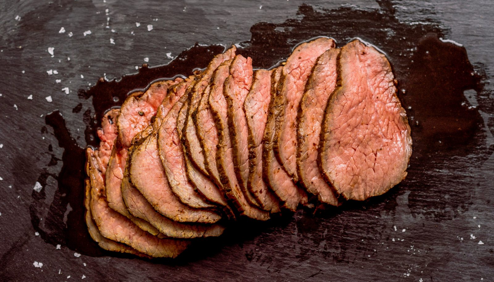 Prune Peppercorn Fresh Herb Rubbed Roast Beef