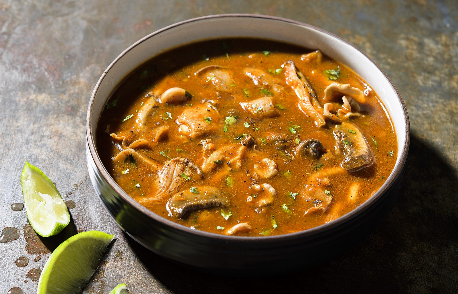 Red Chili Soup Mushrooms