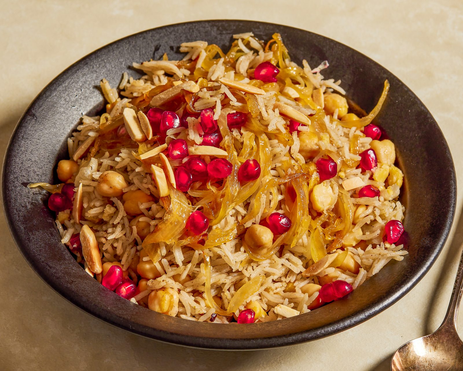 Rice Chickpeas Caramelized Onions