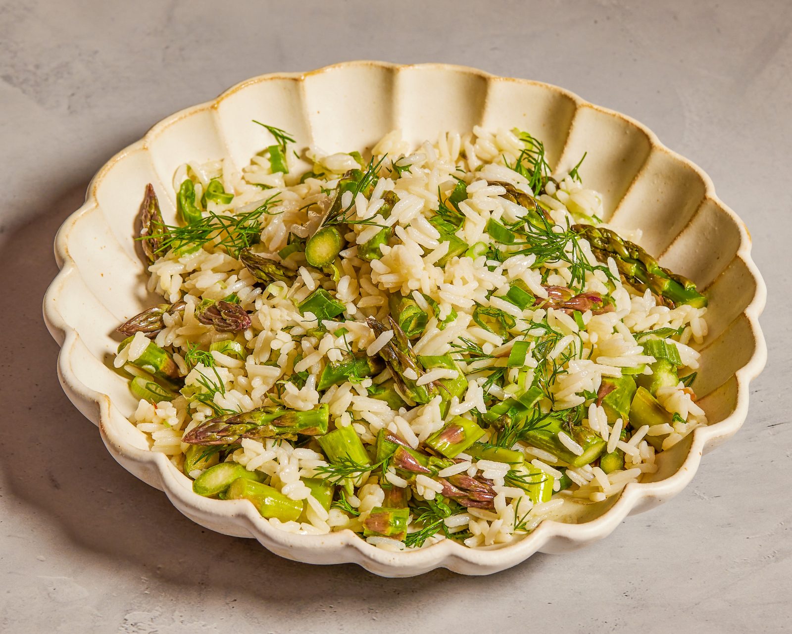 Rice Salad Asparagus Dill