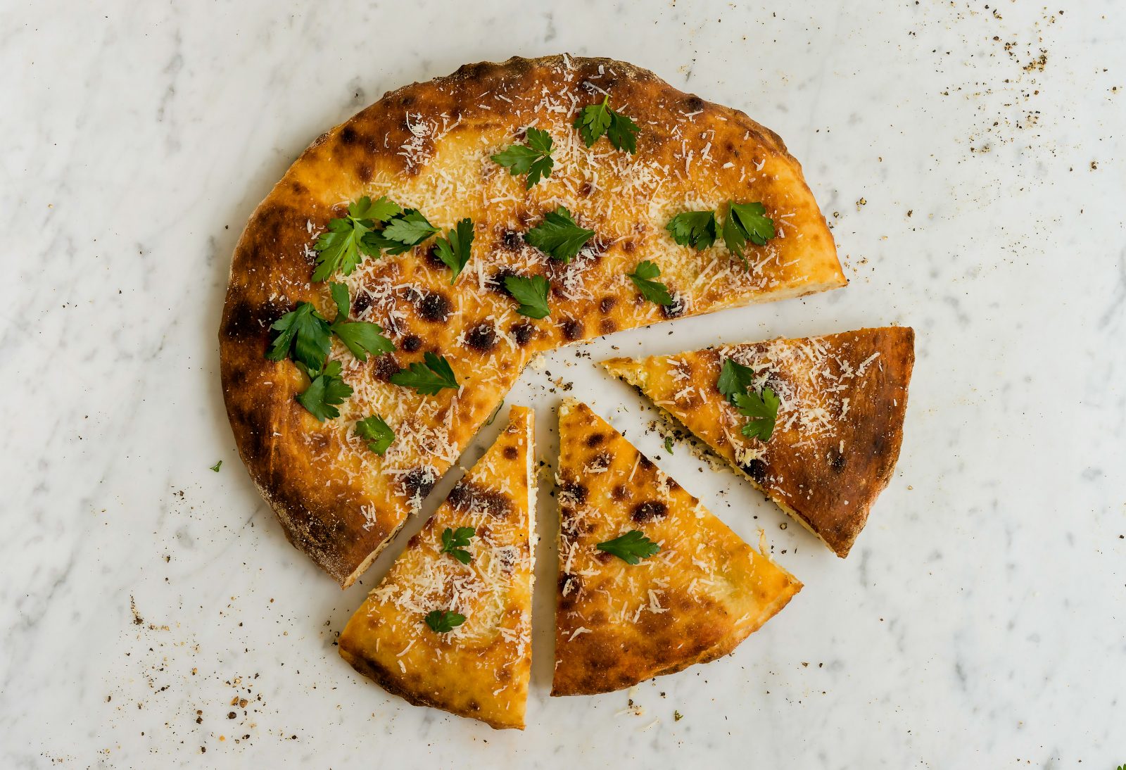 Ricotta Salata Stuffed Flatbread Shallots Ciccio