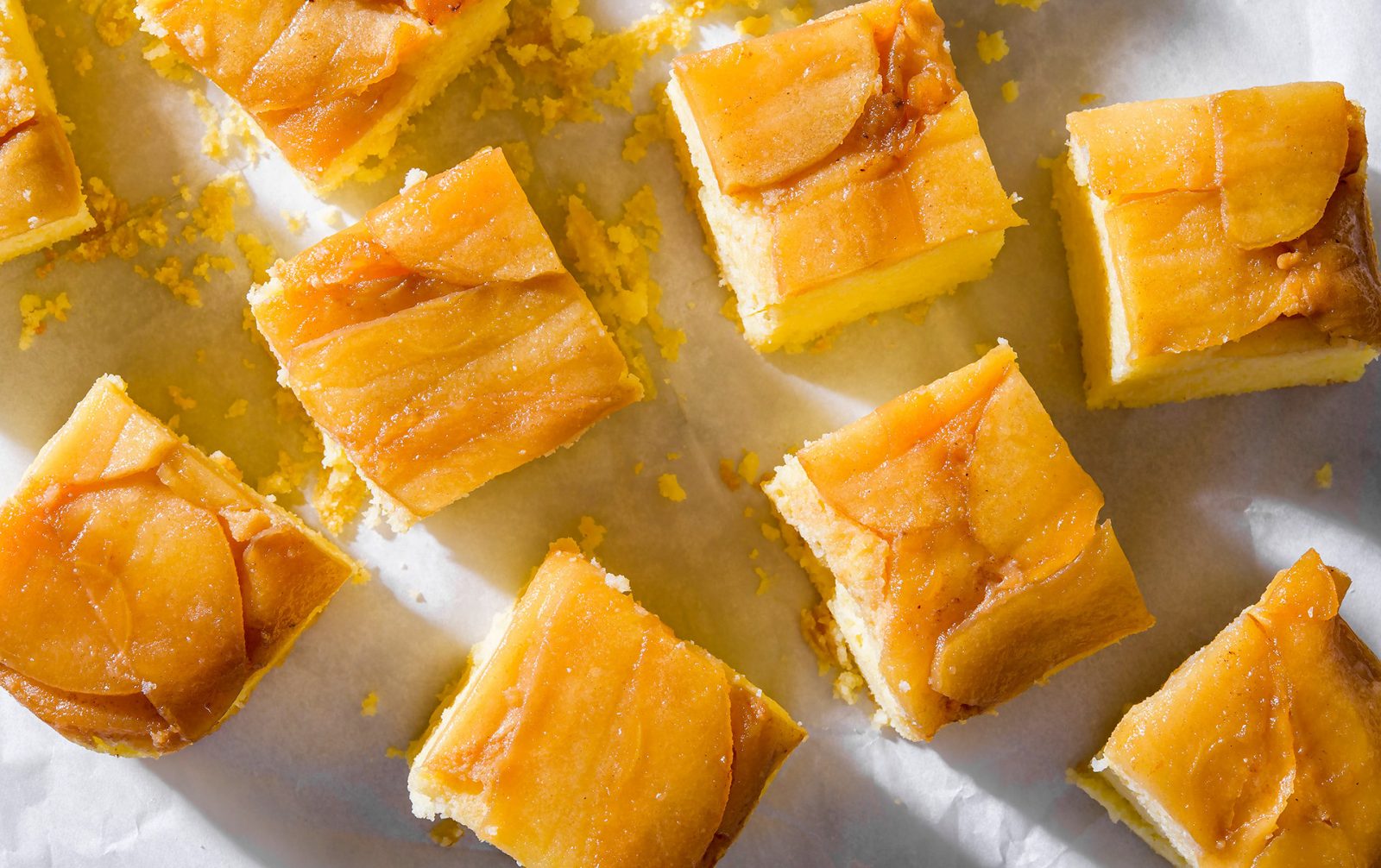 Ricotta Semolina Cake Caramelized Apples