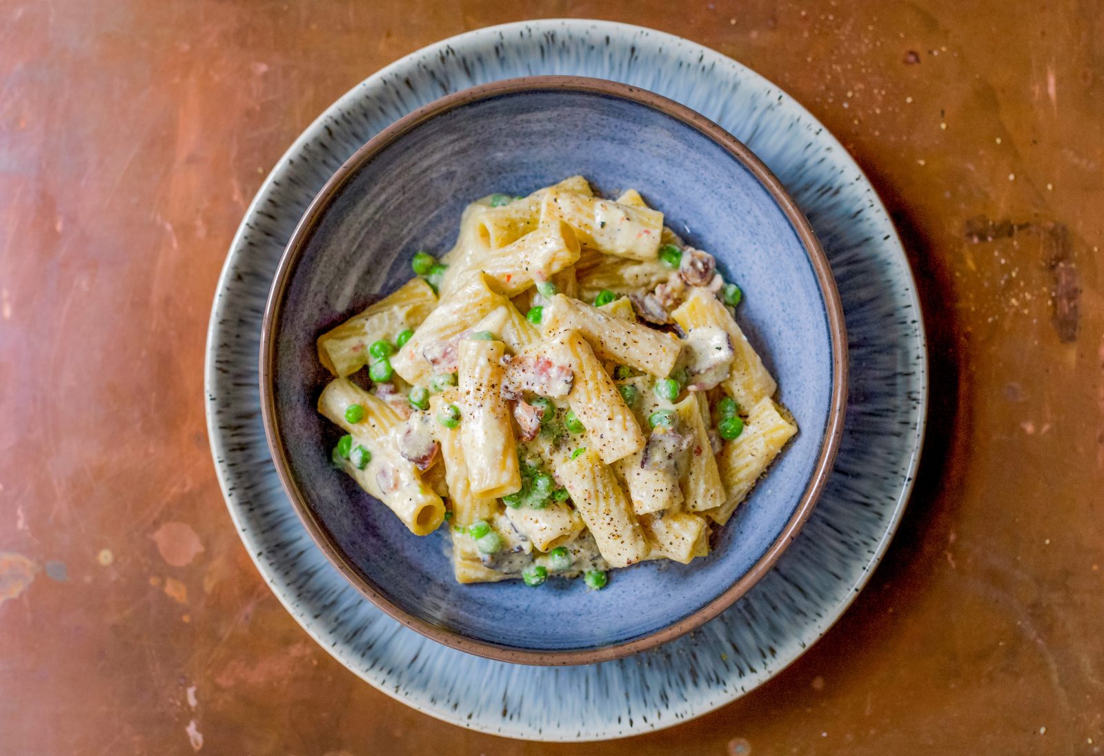 Rigatoni Carbonara Ricotta