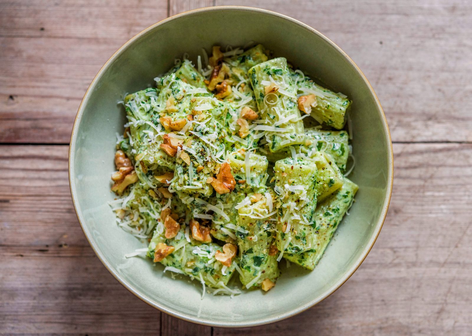 Rigatoni Ricotta Sage Pesto