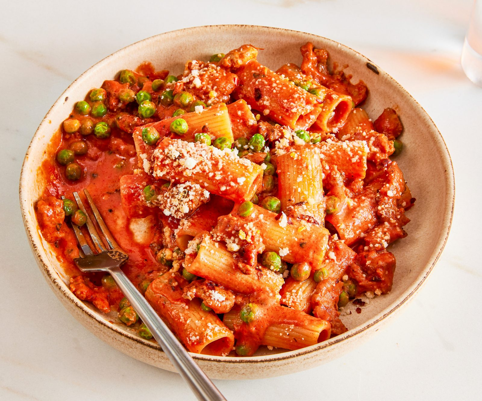 Rigatoni Turkey Sausage Tomato Cream Sauce