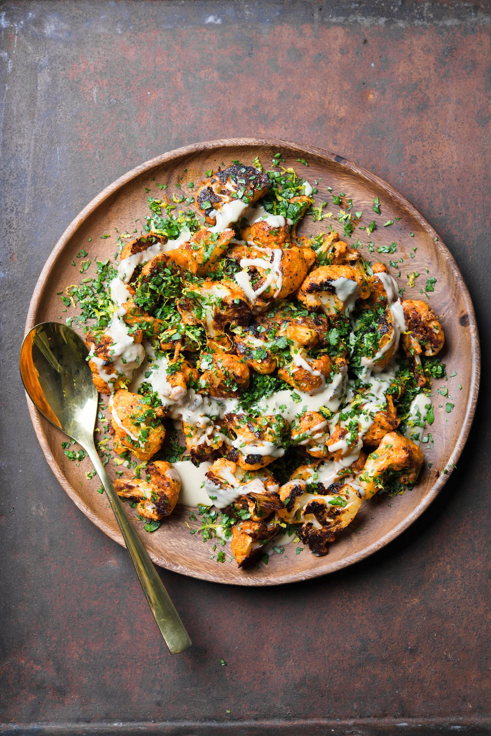 Roasted Cauliflower with Tahini and Lemon