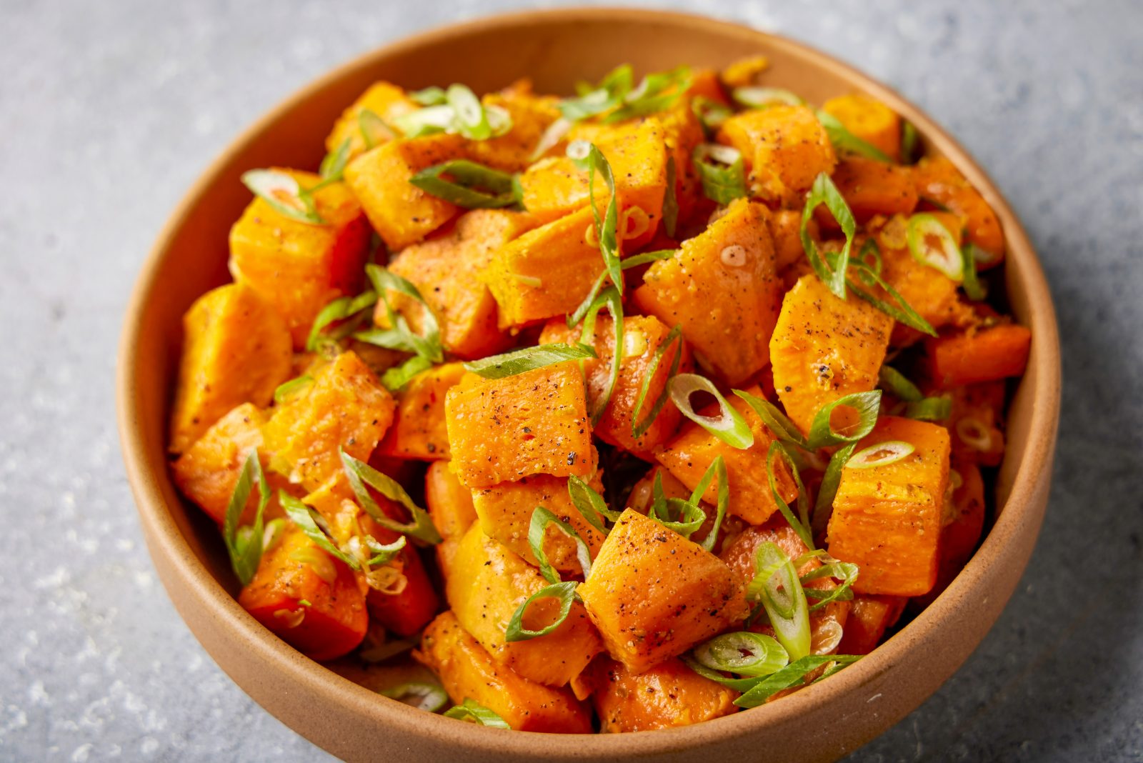 Roasted Sweet Potatoes Scallions Lime