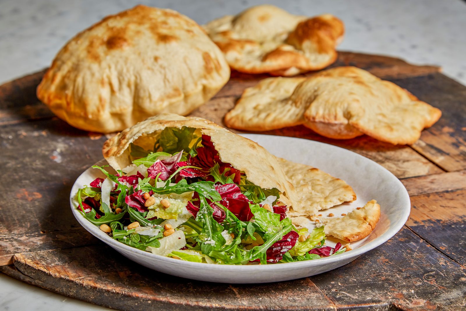 Roman Cloud Bread Mixed Greens