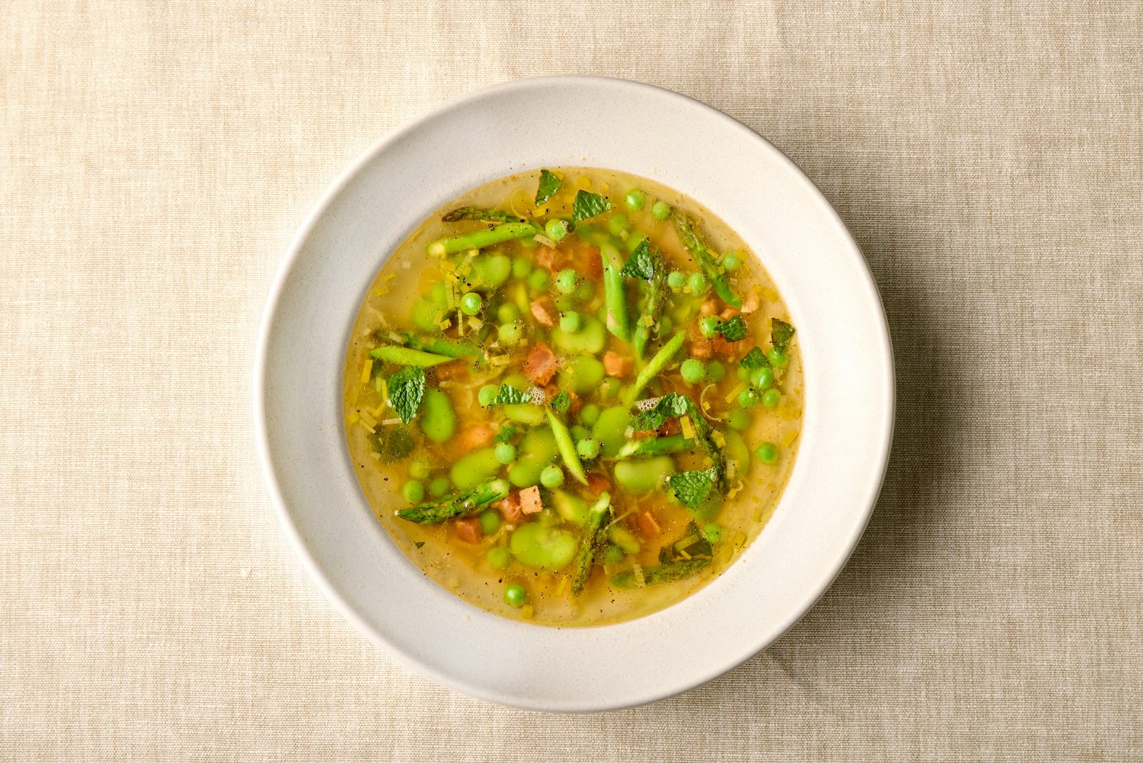 Roman Style Spring Vegetable Soup