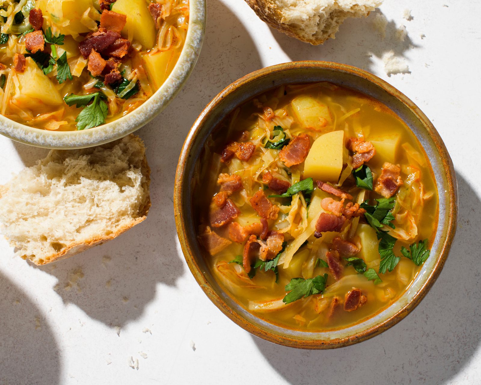 Romanian Style Cabbage Potato Soup Bacon Paprika Cook What You Have Milk Street