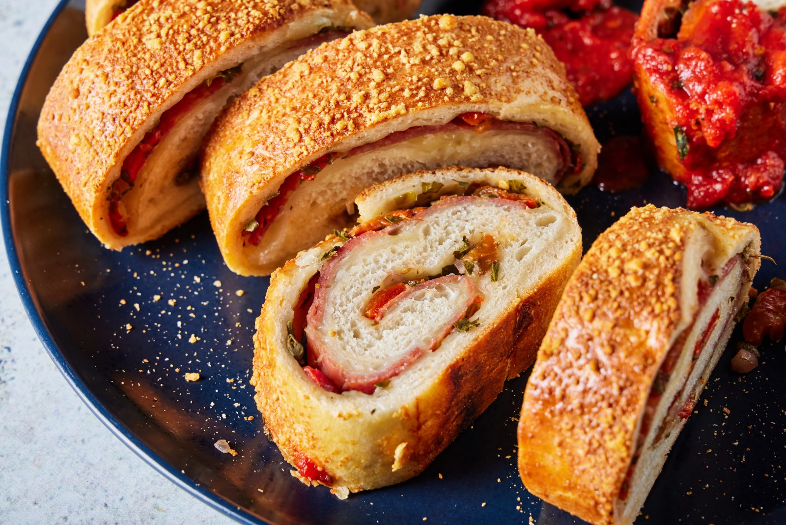 Salami Cheese Stromboli