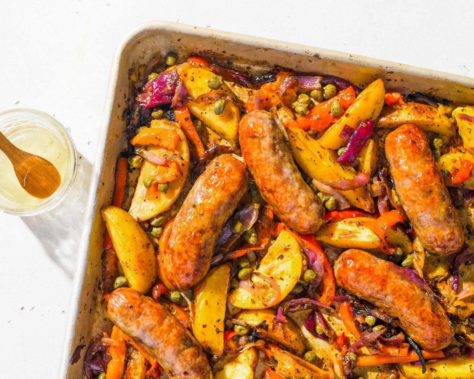 Sausage Potato Traybake