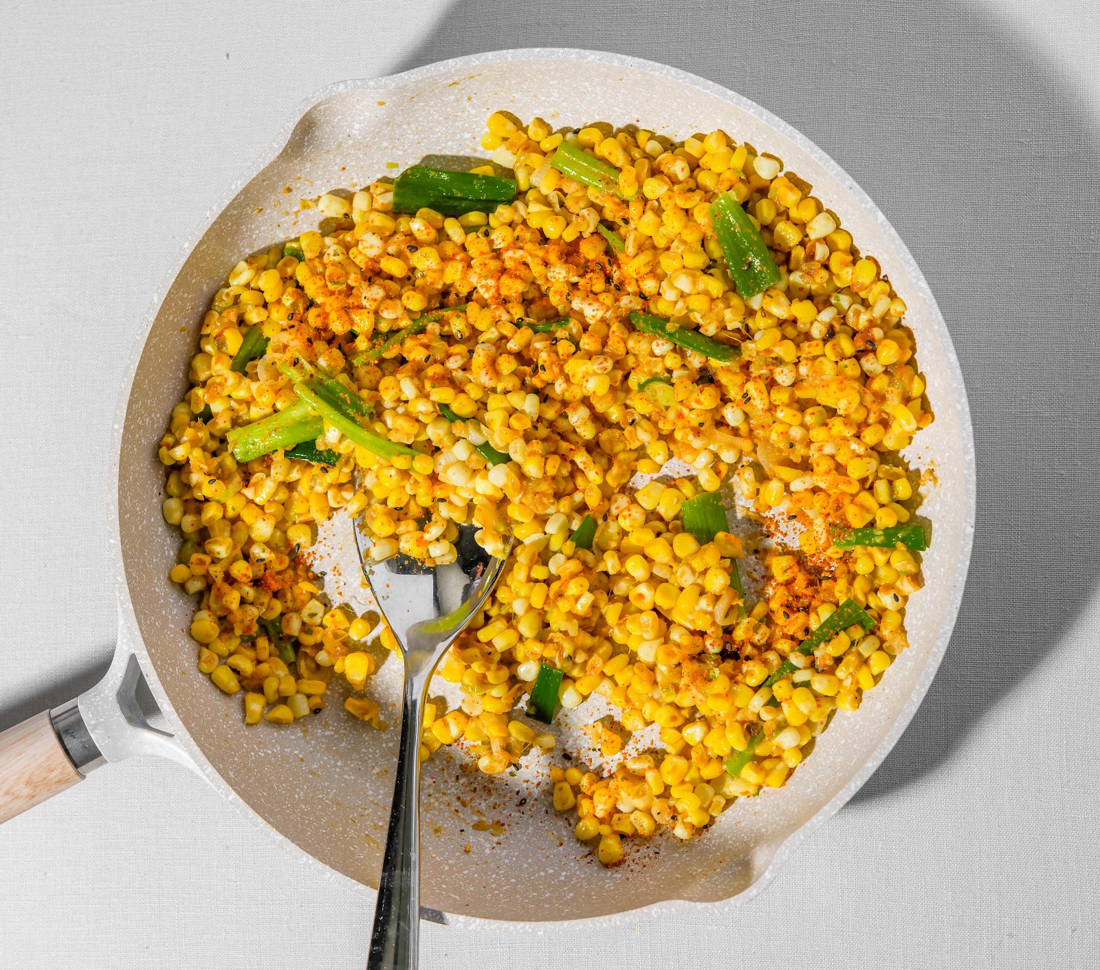 Sauteed Corn Miso Butter Scallions