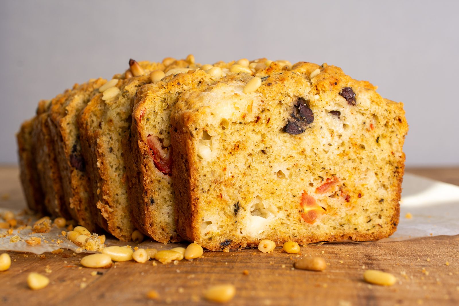 Savory Tomato Black Olive Quick Bread
