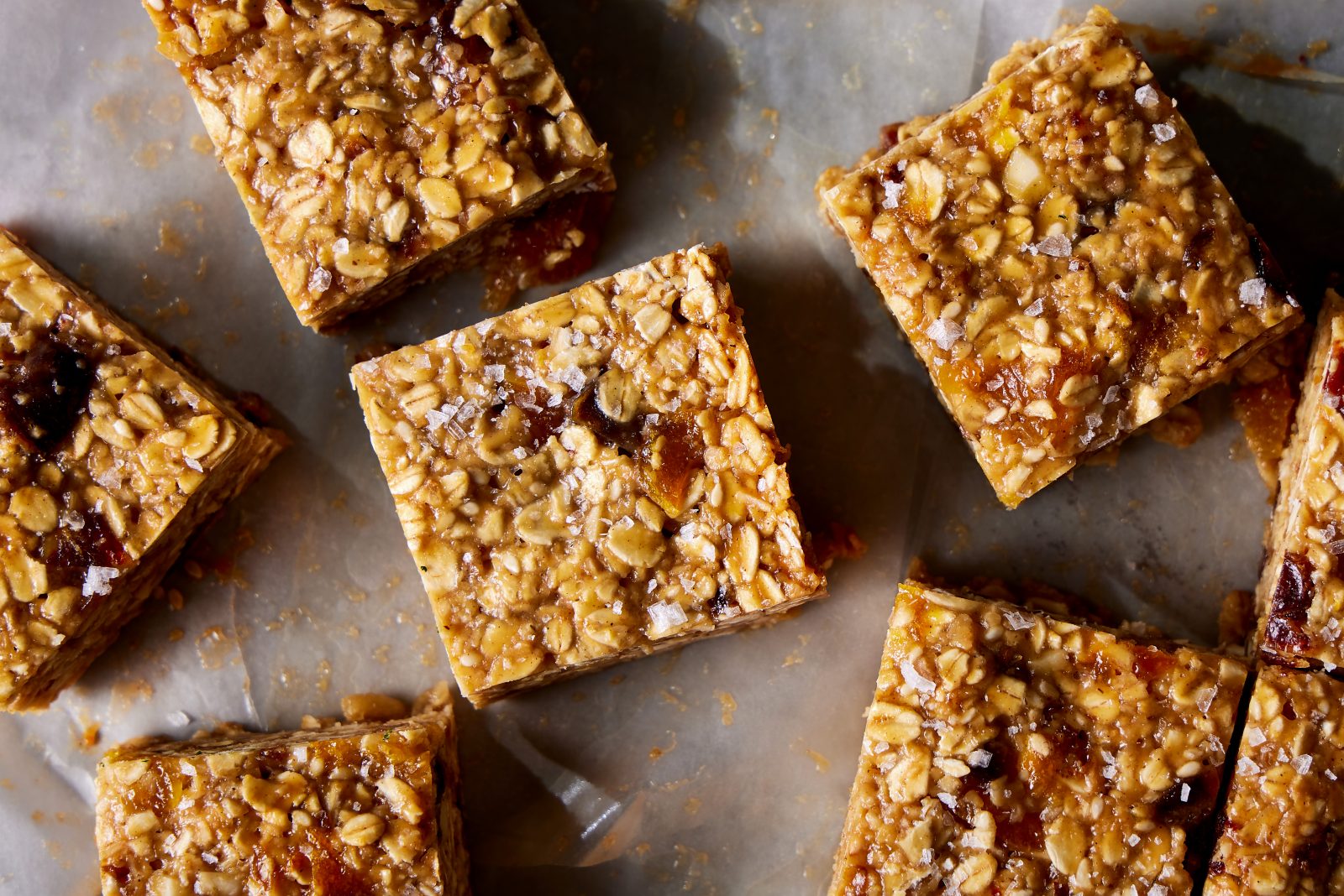 Sesame Oat Bars Dates Dried Apricots