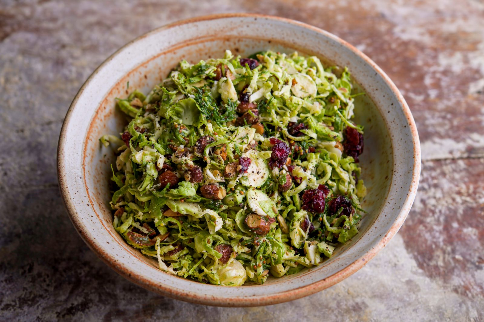 Shaved Brussels Sprouts Browned Butter Vinaigrette